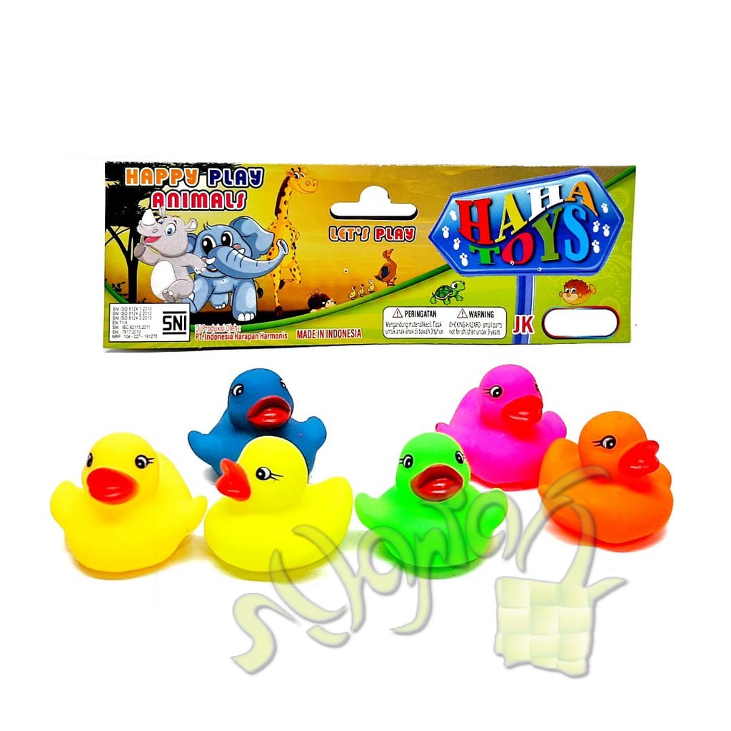 Rubber Duck Sounds Cit Cit Cit Cit For Bathing Colorful 6pack Shopee
