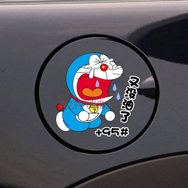 Doraemon Fuel Tank Cap Decoration Bumper Stickers Doraemon Automobile
