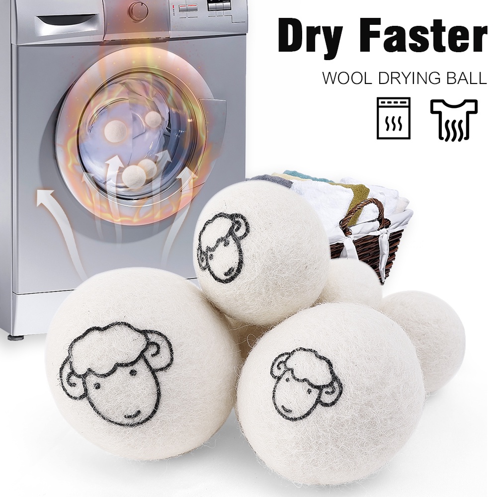 3/4/5/6/7cm Wool Drying Ball Reusable Softener Laundry Balls Dry