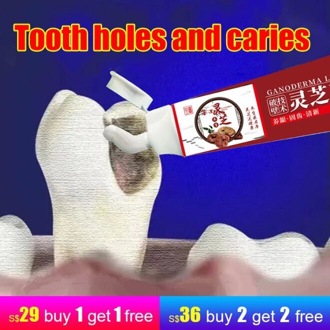 Ganoderma lucidum Repair Toothpaste treat loose teeth periodontitis gum