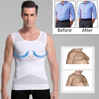 Men Slimming Body Shaper Tummy Shaper Vest Slimming Underwear Corset Waist  Waist Cincher Men Bodysuit