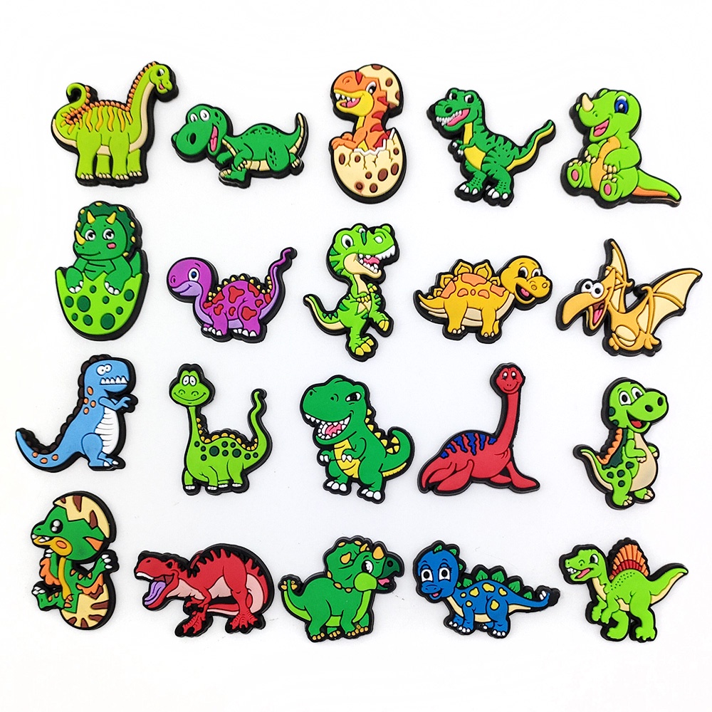 Cute Dinosaur crocs jibbitz Shoe Charms Animals Stegosaurus Pterosaur
