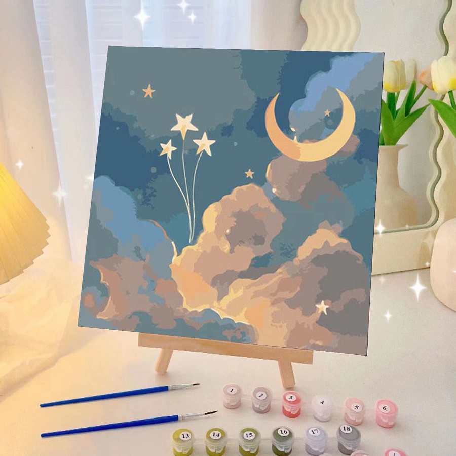 Nong Yang20*20cmsunflower diy paint by numbersmall size paintings