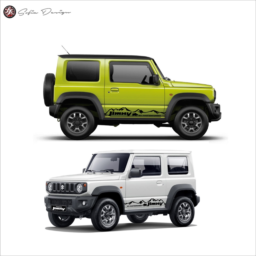 x2 Suzuki JIMNY Car Side Skirt Sticker Decals 2 pcs. (left & right ...