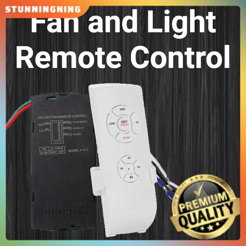 Universal Ceiling Fan Remote Control Kit With Receiver For Ac Motor Fan ...