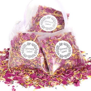 50g Natural Dried Flower Rose Petals Pop Wedding Confetti