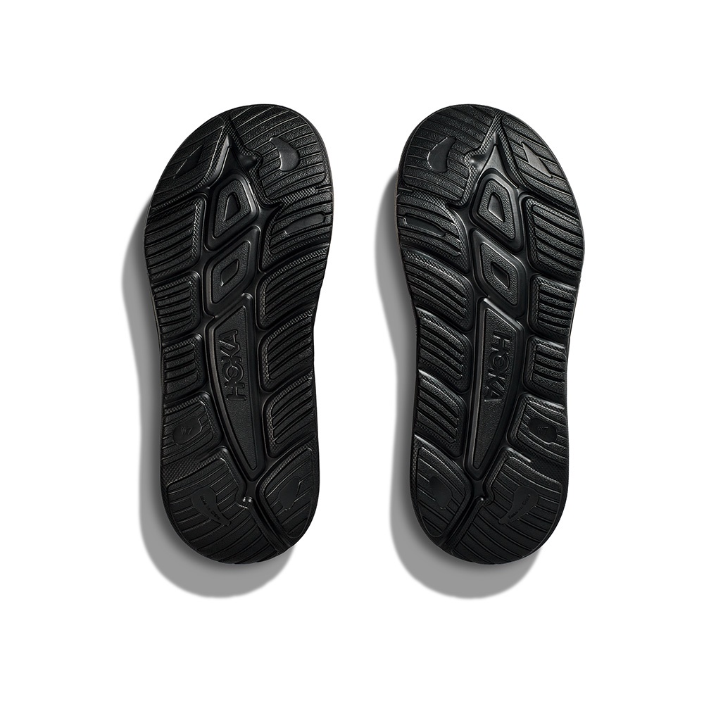 HOKA Unisex Ora Recovery Slide 3 Sandal - Black / Black | Shopee