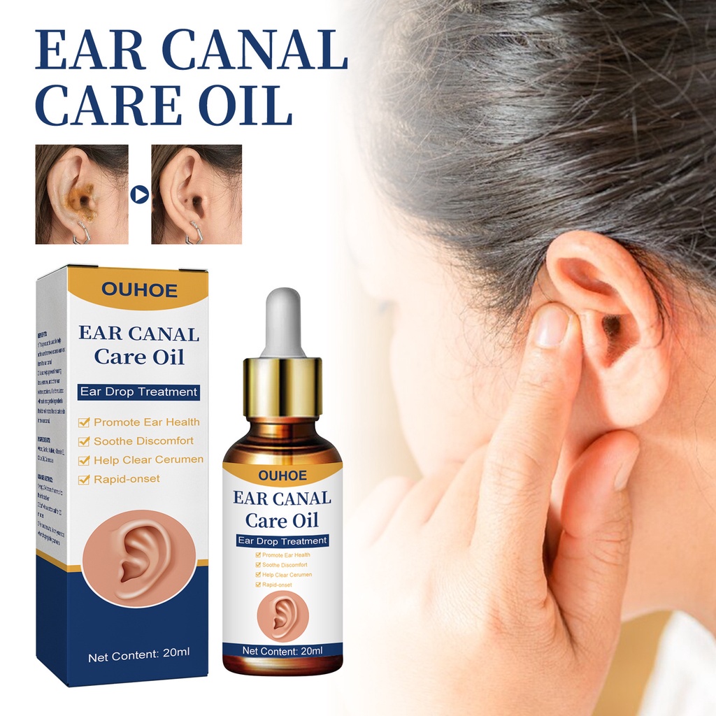 OUHOE Ear Drop Ear Canal Care Oil Ear Drop Treatment Relieves earwax impaction Gentle cleaning
