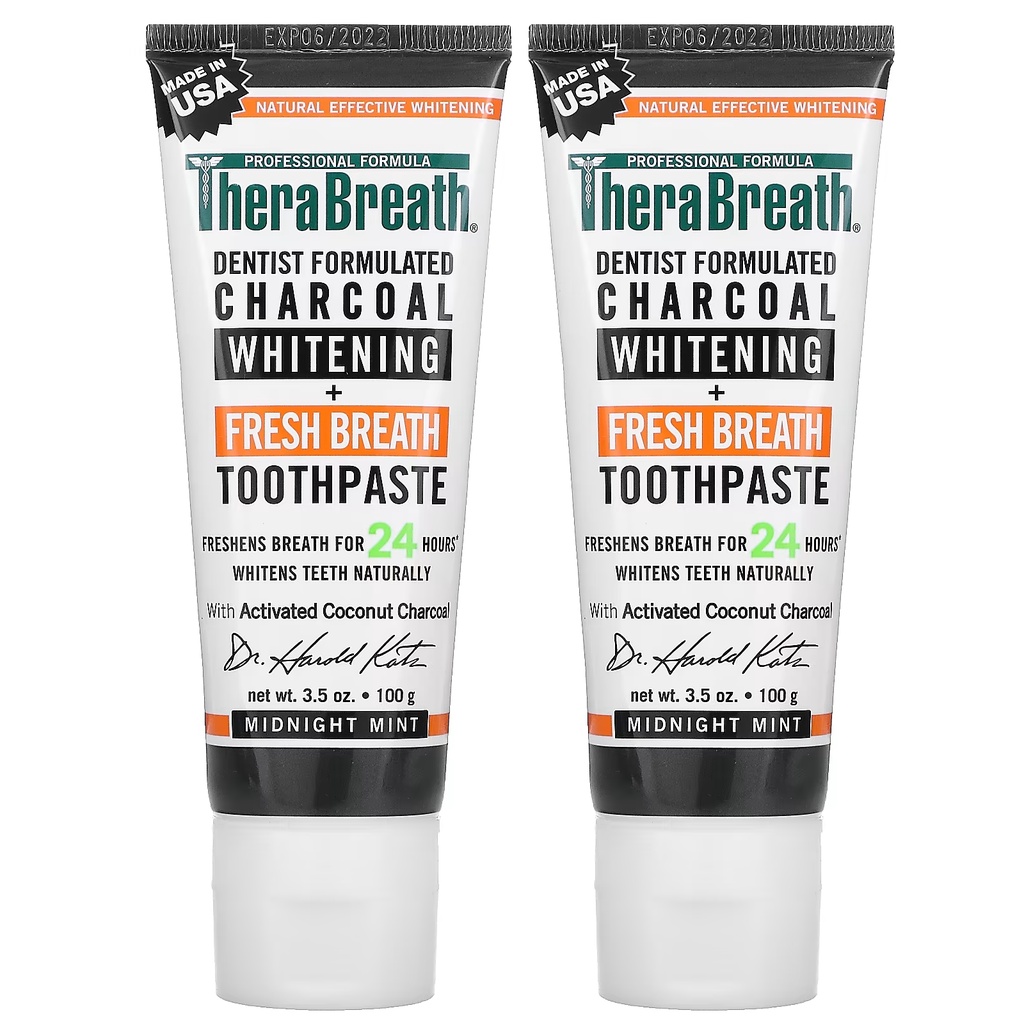 TheraBreath Toothpaste Fresh Breath Mild Mint / Midnight Mint ...