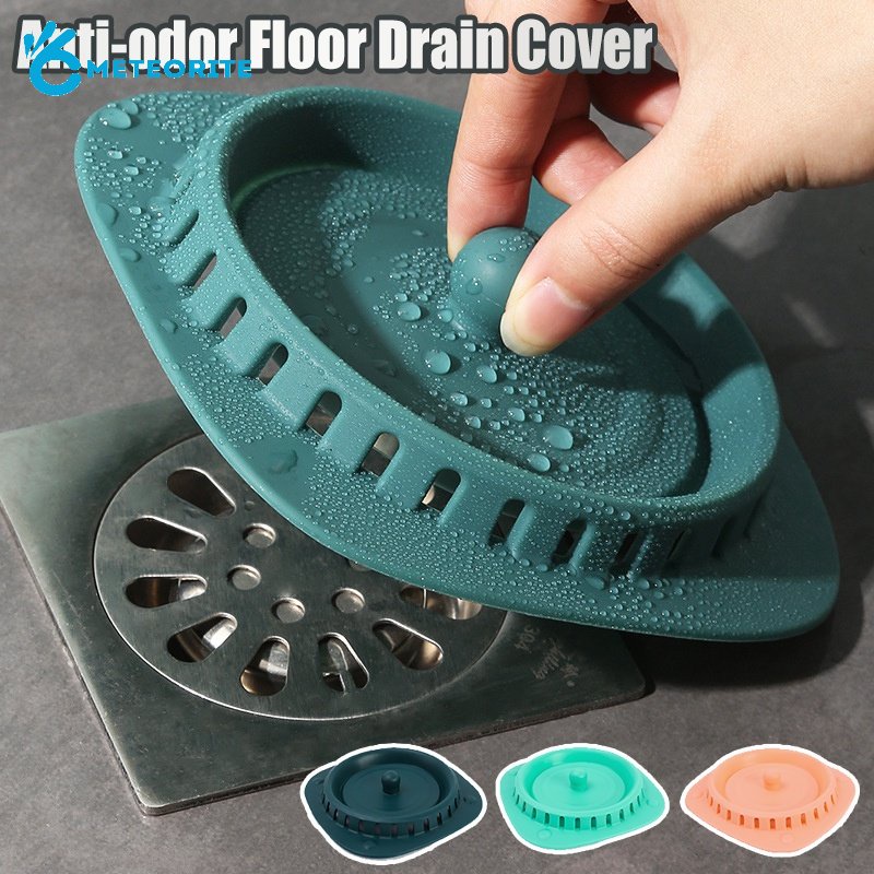 2 Styles Press Type Silicone Rubber Drain Cover/ Kitchen Bathroom Sink