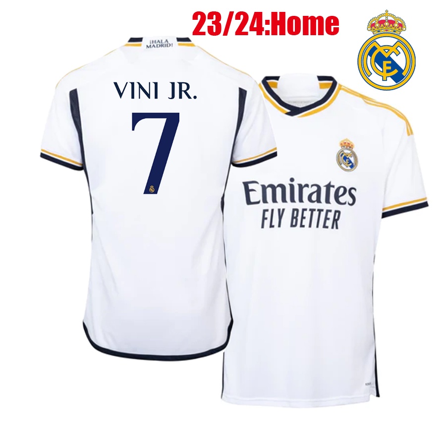 23/24 VINI JR soccer jerseys Tchouameni 2023/2024 Real Madrid home ...