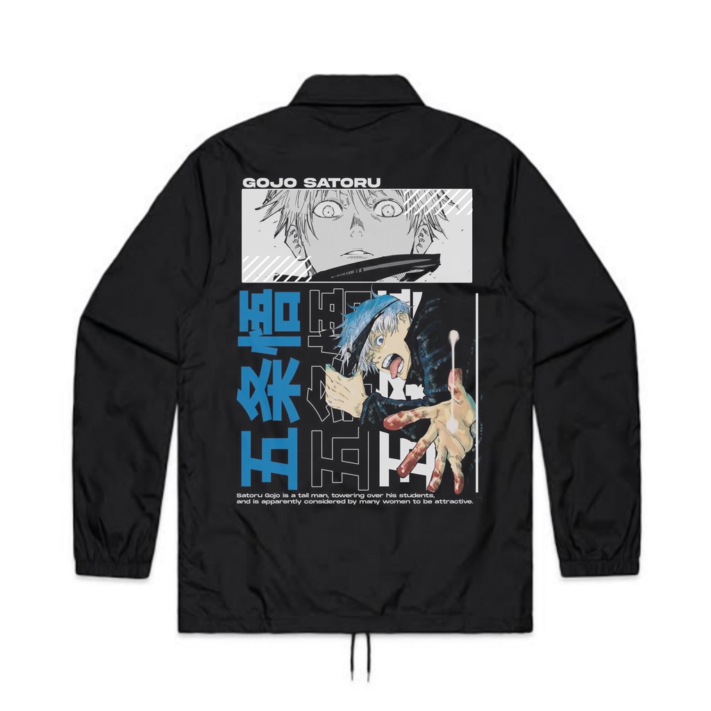 Gojo SATORU COACH JACKET - JUJUTSU KAISEN | Coach JACKET ANIME SATORU ...