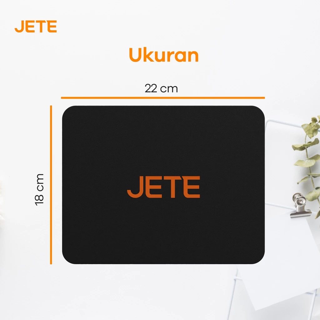 JETE 01 Mousepad Universal untuk Kantor/Gaming Anti Slip (18cm x 22cm) - Gambar 4