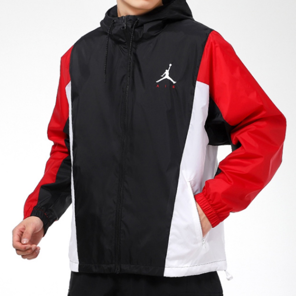 Air Jordan Men's Woven Windproof Hooded Sports Training Jacket CV2241 ...