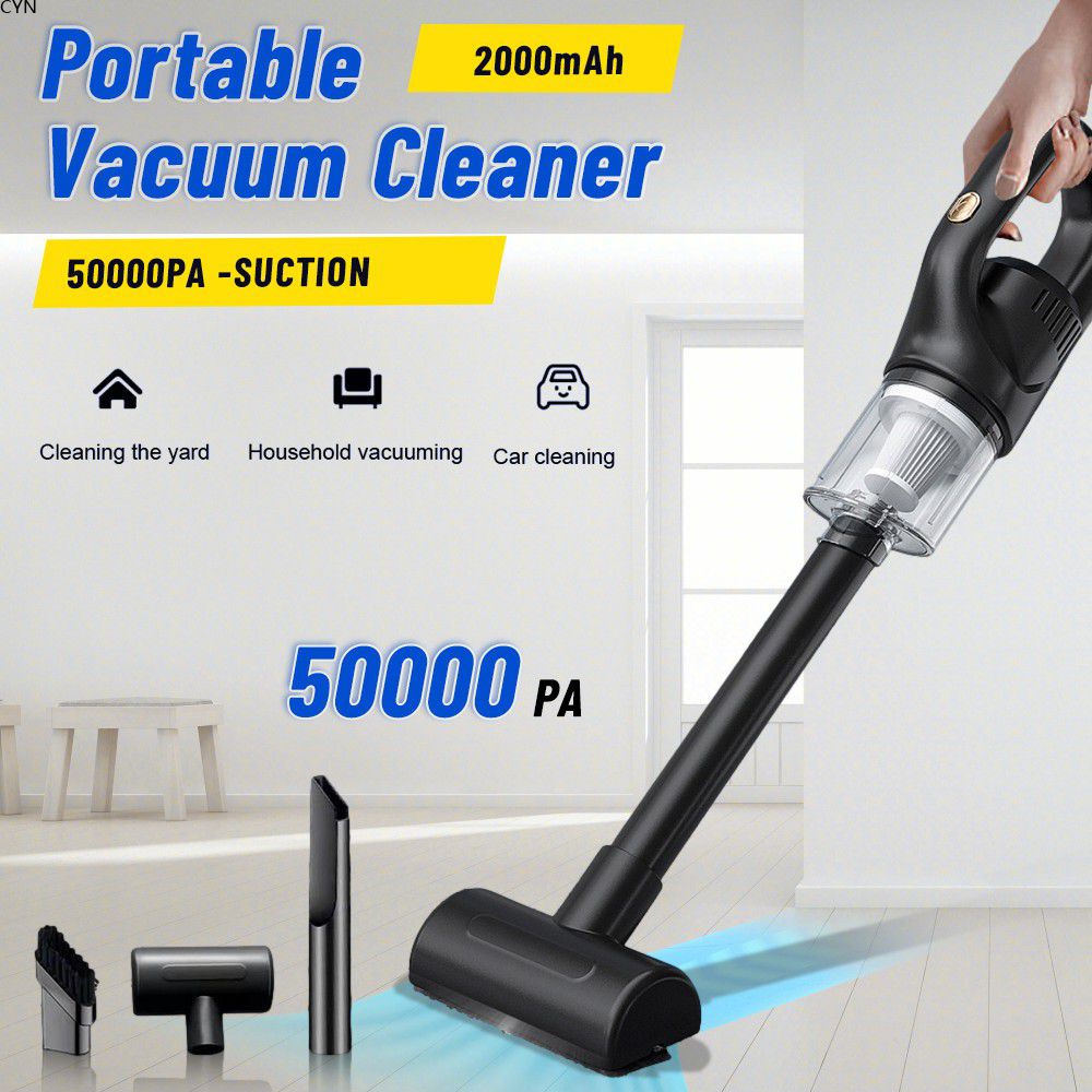 50000pa Vacuum Cleaner Cordless Home Car Mini Portable Wireless Vacuum ...