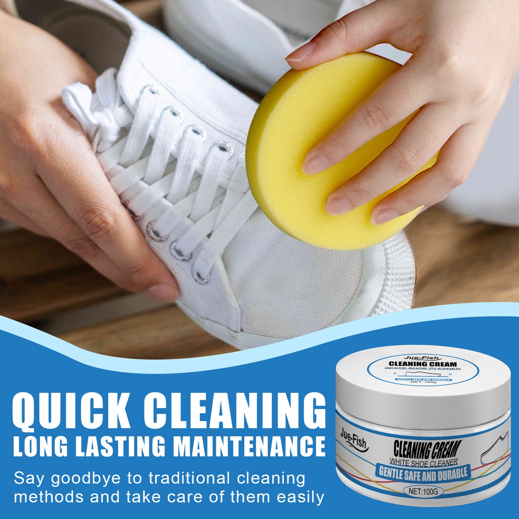 White shoes hot sale cleaning method