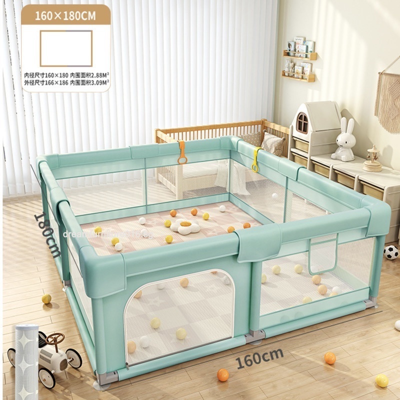 Baby Playpen Indoor Children's Crawling Mat Guardrail Walking Safety