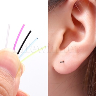 Earring Posts and Backs, Plastic Lightweight 100 pcs Hypoallergenic Earring  Supplies,Anti Allergy (5mm)