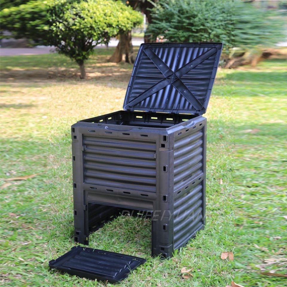 Compost Box 300L Garden Deciduous Weed Garbage Collect Manure Barrels Sandwich Compost