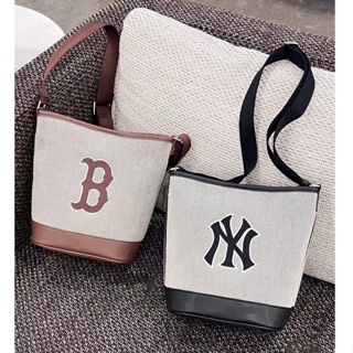 MLB Basic Big Logo Canvas Bucket Bag NY Yankees Black, Bucket Bags for  Women