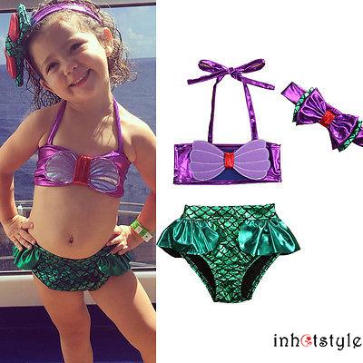 Girls deals mermaid swimwear