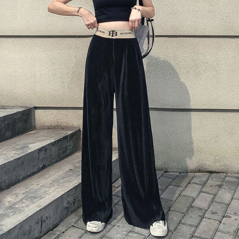 Joanna m ️ Women long pants pleated wideleg pants wideleg pants