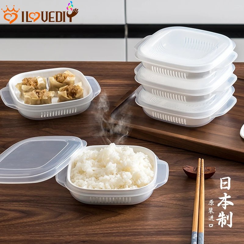 Microwave Oven Office Refrigerator Storage Box Sealed Food Storage ...