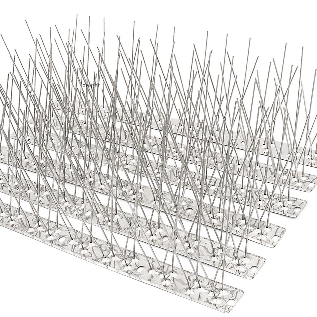 [ceight] 10 Pcs Stainless Steel Bird Spikes Repellent 33 CM Defender