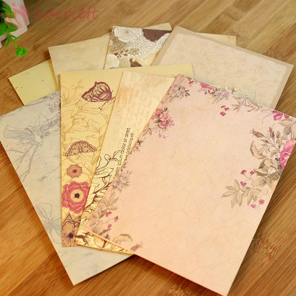 HARRIETT School Supply Letter Paper 10pcs/set Vintage Letter Pape ...