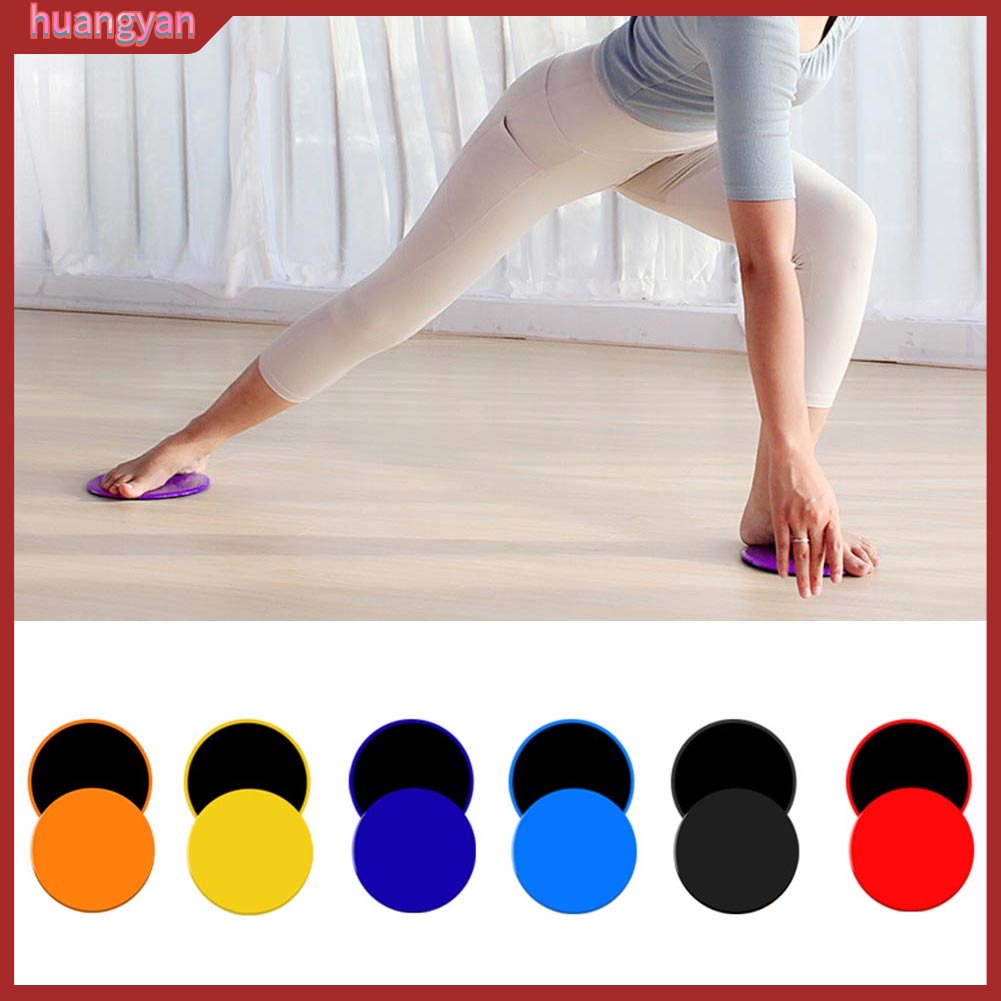 HY, 2Pcs Gym Home Body Core Exercise Workout Yoga Fitness Slider Gliding  Disc Pad