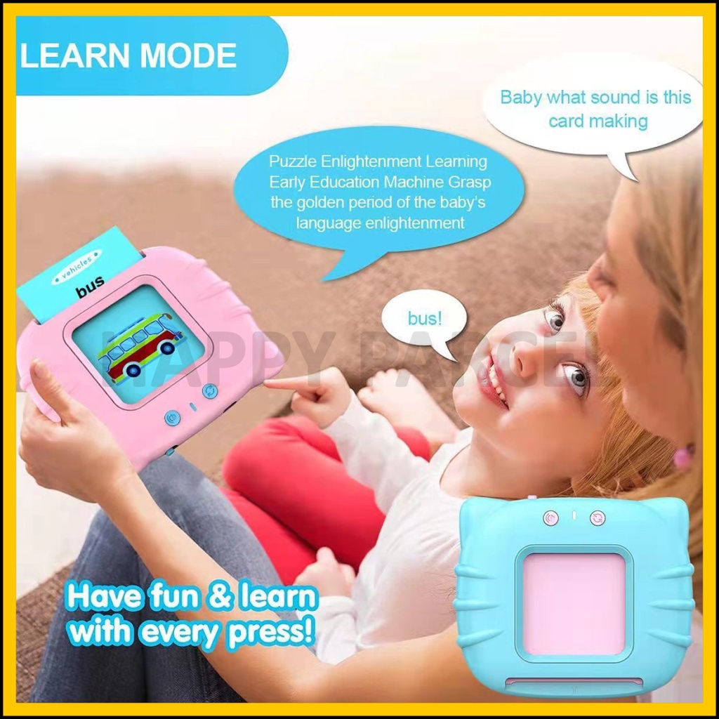Flash Card Reader Baby Educational Toys Learning English Preschool ...