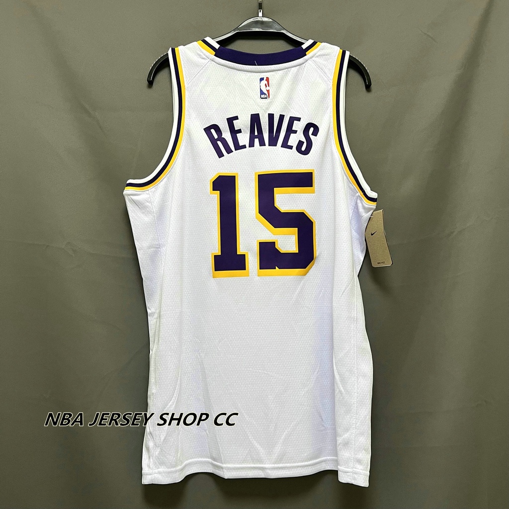 Nike Adult 2022-23 City Edition Los Angeles Lakers Austin Reaves #15 White  Dri-FIT Jersey