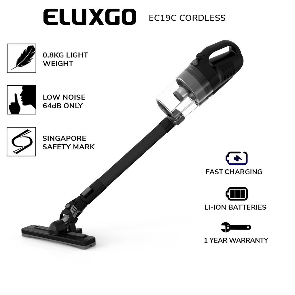 ELUXGO EC19C Cordless Vacuum Cleaner (Singapore Brand) Shopee Singapore