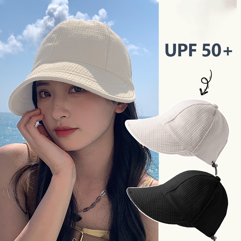 SG STOCK Vela Perla Women's Sun Hat Bowknot Foldable Visor Korean Sun Hat  Travel-friendly UV Protection Beach Hat