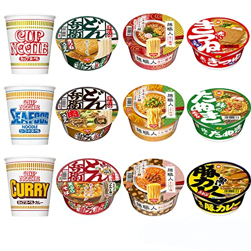 Nissin Toyo Fisheries Cup Ramen Ramen Udon Soba 12 types Assorted Assort Set Bulk (Cup Noodle