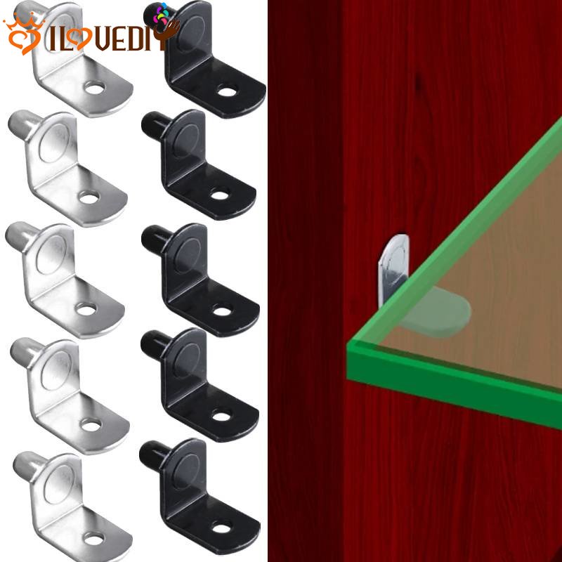 LShaped Clips Closet Shelf Bracket Pegs with Hole Shelf Brackets