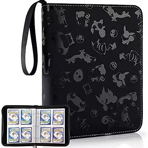 Pokemon card album can hold 400pcs TCG portable pocket zipper binder card  book kids birthday gift | Shopee Singapore