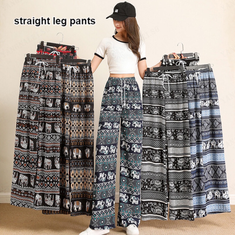 Asian wide shop leg pants