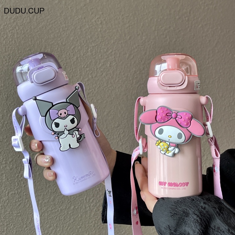 Aikesi Sanrio Dudu Thermos Cup Children 316 Stainless Steel Straw Cute ...