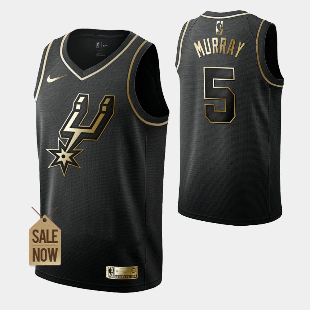 New Nba Basketball Men's Jersey San Antonio Spurs 5 Dejounte Murray