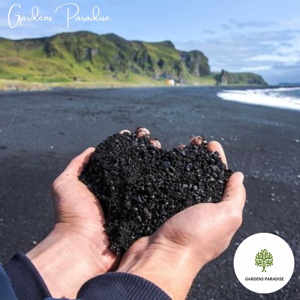 Volcanic Black Sand By Gardens Paradise 5 Litres (Approx. 5kg) | Shopee ...