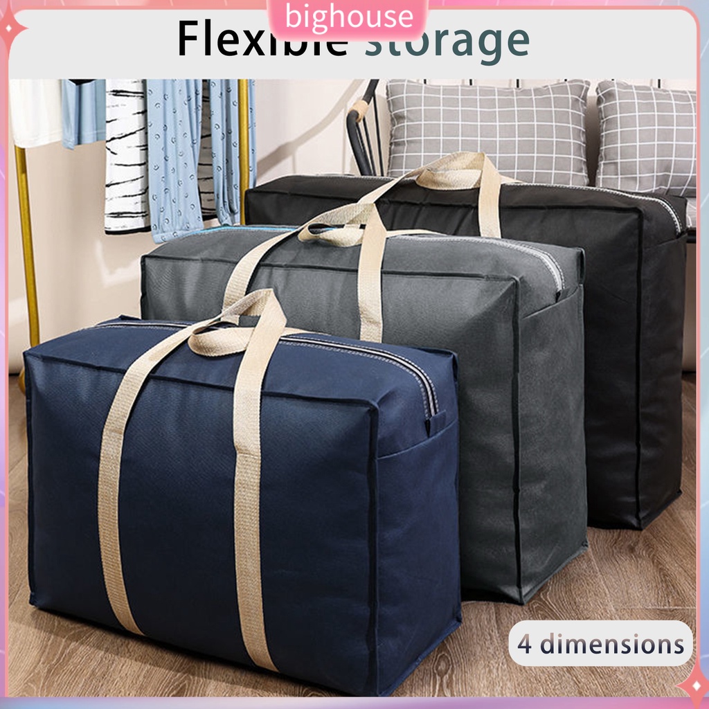 (BH) Widen Handle Quilt Storage Bag Household Products Large Capacity