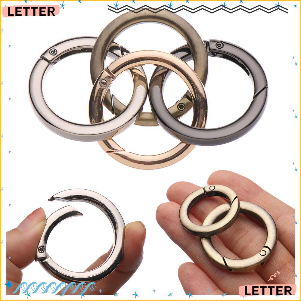 LETTER 19/25/32/38mm Spring O-Ring Buckles Round Push Trigger Bag Belt ...