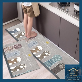 2in1 Set Shower/Kitchen/Bedroom Floor Mat Waterproof Quick Drying Non-slip  40x60cm Pvc