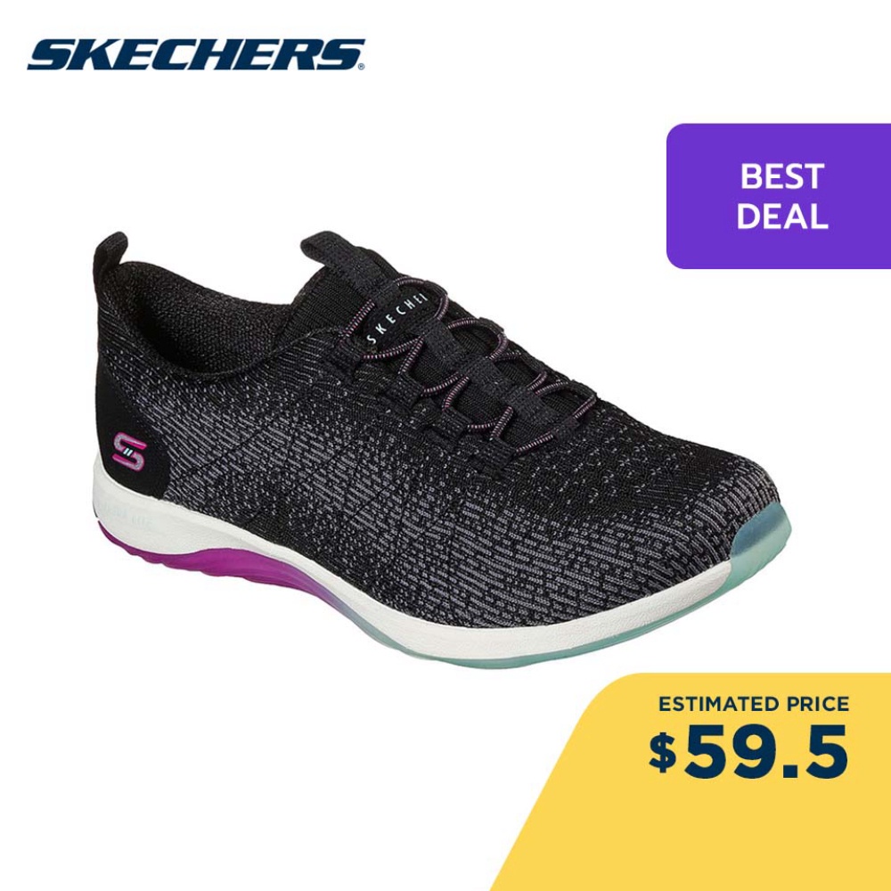 Skechers Women Sport Active Groovy Lite Shoes - 104235-BKAQ Memory Foam ...