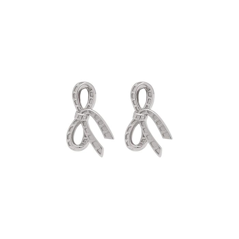 Olivia Burton Bow Silver Women Earrings OBJVBE34 Shopee Singapore