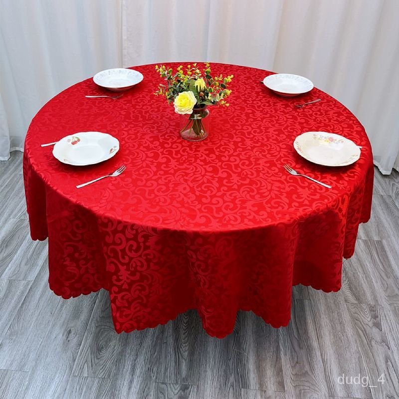 XY7 Hotel Large round Table Tablecloth Restaurant Ding Room round