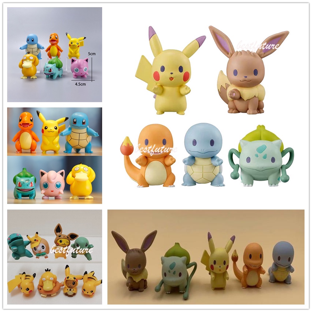 Pokemon Charmander Cleffa Pikachu Bulbasaur Squirtle Psyduck Pocket ...