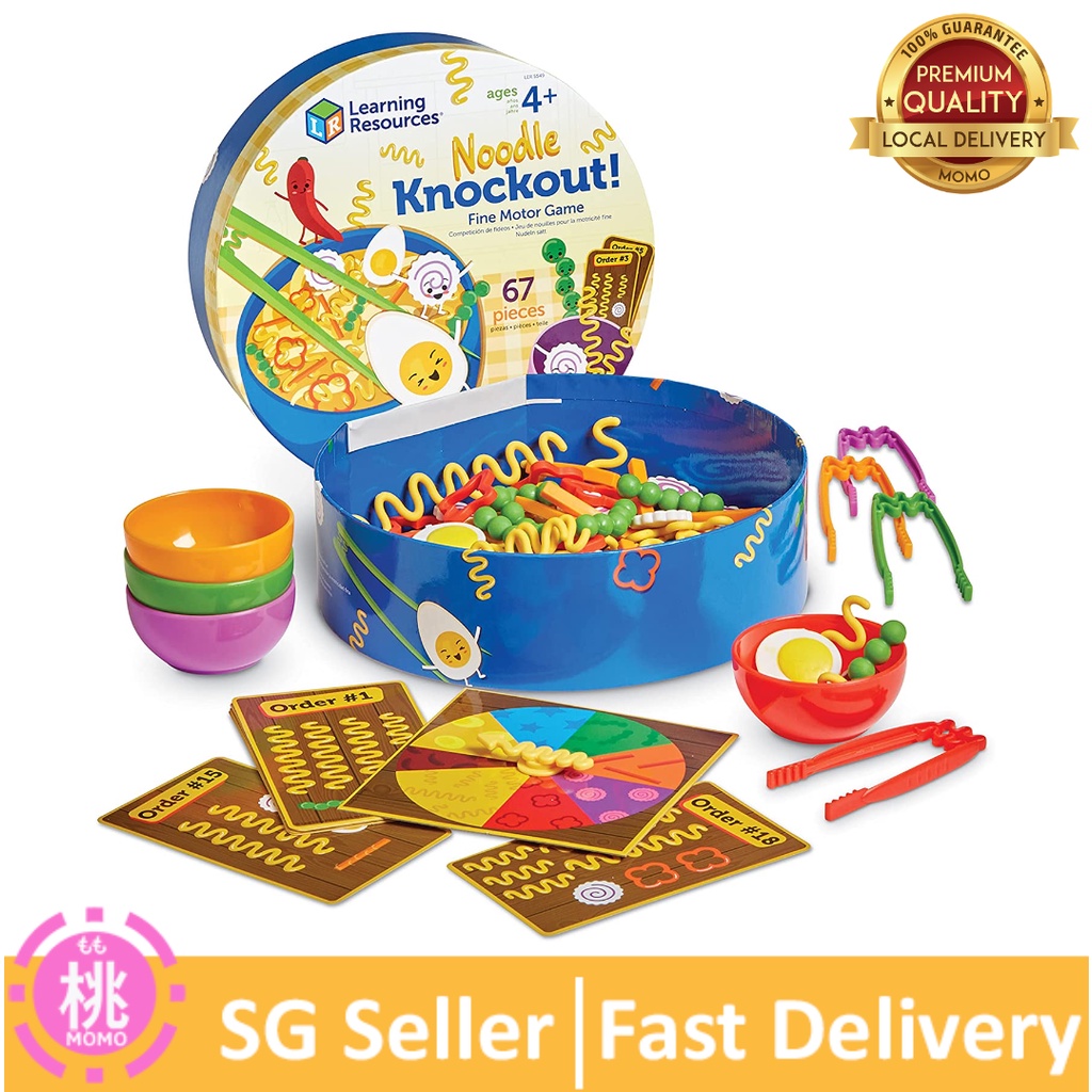 Learning Resources Noodle Knockout! Fine Motor Game, Fine Motor Skills