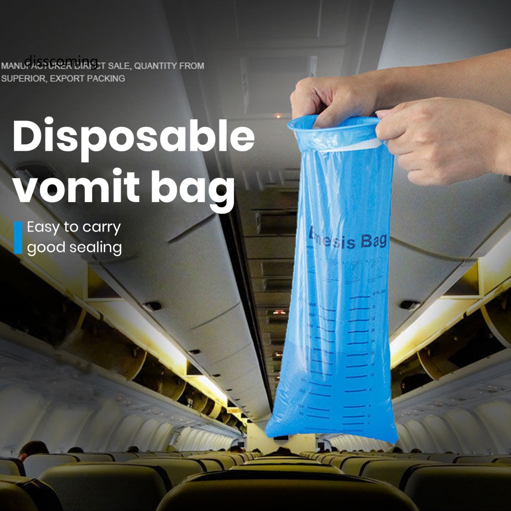 SL 24Pcs Large Capacity Disposable Emesis Bags Travel Supplies Emesis